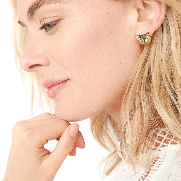 Stella & Dot Pavé Owl Studs - Picture 2 of 3